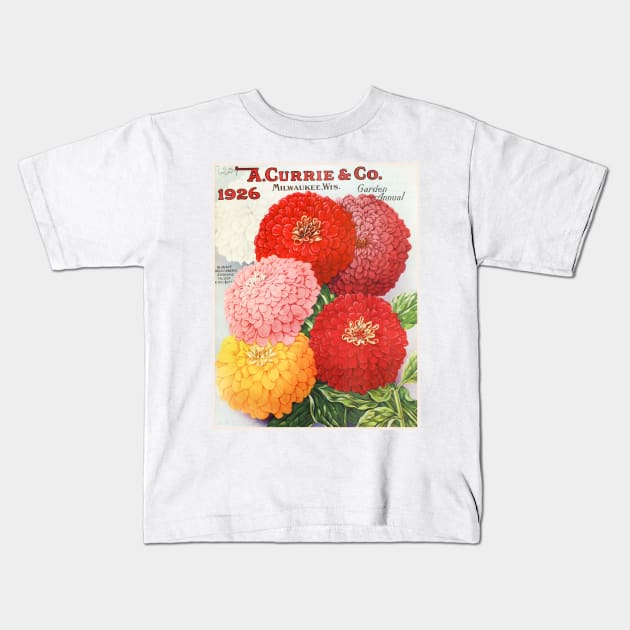 A. Currie & Co. Annual Garden Catalogue, 1926 Kids T-Shirt by WAITE-SMITH VINTAGE ART